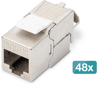 Assmann-DIGITUS CAT 6A Keystone modul, árnyékolt, szerszámmentes szerelési csatlakozás - 48 db - DN-93615-48