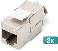 Assmann-DIGITUS CAT 6A Keystone modul, árnyékolt, szerszámmentes szerelési csatlakozás - 2 db - DN-93615-2