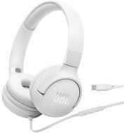 JBL - Tune520C USB-C vezetékes mikrofonos fehér fejhallgató - JBLT520CWHT