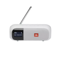 JBL - Tuner 2 (Hordozható DAB/DAB+/FM rádió Bluetooth-al), Fehér - JBLTUNER2WHT