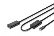 Assmann-DIGITUS Active USB 3.2 Gen1 5G hosszabbító kábel, USB-C - USB-C, 10m - DA-73109