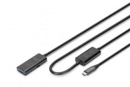 Assmann-DIGITUS Active USB 3.2 Gen1 5G hosszabbító kábel, USB-C - USB-A, 10m - DA-73111