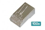 Assmann-DIGITUS CAT 6 moduláris dugó kerek kábelhez, átmenő dugó - 100 db. - "AK-219603-100