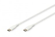 Assmann-DIGITUS USB-C szilikon csatlakozókábel, 0,5 m, fehér - AK-300341-005-W