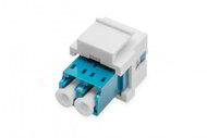 Assmann-DIGITUS optikai LC/LC duplex csatoló, egymódusú, Keystone modul - DN-96007-1-K