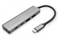 Assmann-DIGITUS USB-C 4 portos elosztó, 2x USB A + 2x USB-C - DA-70245