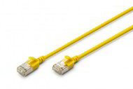 Assmann-DIGITUS CAT 6A F-FTP Slim patch kábel, 1m, sárga - DK-1632-A-010S-Y