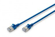 Assmann-DIGITUS CAT 6A F-FTP Slim patch kábel, 0,5 m, kék - DK-1632-A-005S-B