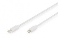 Assmann -DIGITUS Lightning - USB-C adat-/töltőkábel, MFI tanúsítvánnyal - "DB-600109-020-W