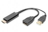 Assmann-DIGITUS 4K HDMI adapter - HDMI - DisplayPort - AK-330101-002-S