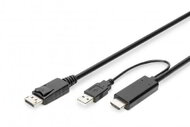 Assmann-DIGITUS 4K HDMI adapterkábel - HDMI - DisplayPort - AK-330111-020-S