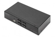 Assmann-DIGITUS KVM kapcsoló, 4x1 DP, DP kimenet, USB - DS-12891
