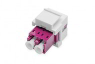 Assmann-DIGITUS optikai LC/LC duplex csatoló, multimódusú OM4, Keystone modul - DN-96019-1-K