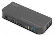 Assmann-DIGITUS KVM kapcsoló, 2x1 HDMI, HDMI kimenet, USB, 4Kx2K@60Hz - DS-12874