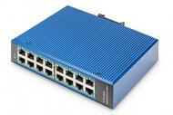 Assmann-DIGITUS 16 portos gigabites Ethernet hálózati kapcsoló, ipari, nem felügyelt - DN-651129
