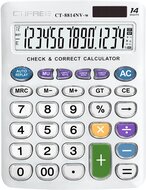 CTIFREE - CT-8814NV-W fehér színű számológép, 155x203mm, 14 számjegy, dual power