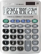 CTIFREE - CT-8814NV ezüst színű számológép, 155x203mm, 14 számjegy, dual power