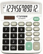 CTIFREE - CT-837V számológép, 120x150mm, 12 számjegy, dual power