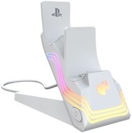 PDP 052-022-WH Afterglow Wave PlayStation 5 DualSense RGB fehér kontroller töltőállomás