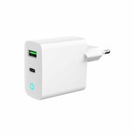 Gembird - 2-Port 20W USB Fast Charger White - TA-UC-PDQC20L-W-01