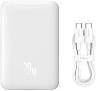 Baseus - P10059001223-00 Mini Air 10000mAh 20W mágneses fehér power bank