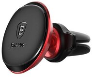 Baseus - C40141201913-00 univerzális fekete/piros szellőzőrácsba illeszthető mágneses telefontartó