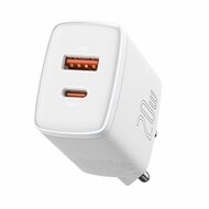 Baseus - CCXJ-B02 20W USB/USB C fehér gyorstöltő