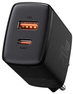 Baseus - CCXJ-B01 20W USB/USB C fekete gyorstöltő
