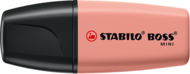 Stabilo BOSS MINI NatureVibes vörösbarna szövegkiemelő