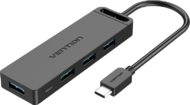 Vention USB-C -> USB-A 3.0*4 & Micro B USB 1m, Hub - TGKBF