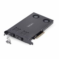 Startech - Kétlemezes M.2 NVMe SSD - PCIe x8 kivehető mobil rack - 2M2-REMOVABLE-PCIE