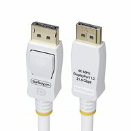 Startech - 10 láb (3 m) fehér VESA tanúsítvánnyal rendelkező DisplayPort 1.2 kábel - DP12-CABLE-10FTW
