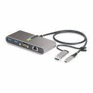 Startech - 2 portos USB-C hub Ethernettel és RS-232-vel - 5G2A1SGBB-USB-C-HUB