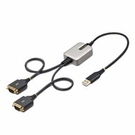 Startech - 60 cm-es (2 láb) 2 portos USB - soros átalakítókábel - 2P1FFC-USB-SERIAL