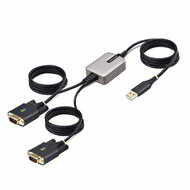 Startech - 4 m-es (13 láb) 2 portos USB - soros átalakítókábel - 2P6FFC-USB-SERIAL