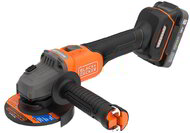 Black & Decker 18V akkus (akku+töltő) sarokcsiszoló - BCG6L8D2S-QW