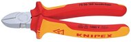 KNIPEX Oldalcsípő fogó krómozott VDE, 125 mm - 70 06 125