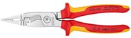 KNIPEX Elektromos szerelőfogó krómozott VDE, 200 mm - 13 86 200