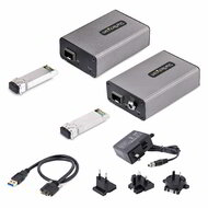 Startech - 2 portos USB 3.0 hosszabbító OM3 multimódusú szálon keresztül - LC/LC - 2x 5 Gbps USB-A hub -F35023-USB-EXTENDER