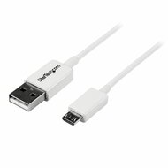 Startech - 0,5 m-es fehér Micro USB kábel - USBPAUB50CMW