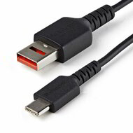 Startech - 1 m-es (3 láb) biztonságos töltőkábel - USB-A - USB-C adatblokkoló - USBSCHAC1M