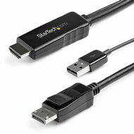 Startech - 2 m-es (6,6 láb) HDMI - DisplayPort kábel - HD2DPMM2M