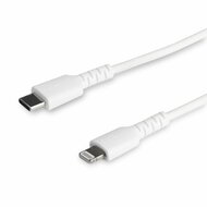 Startech - 1 m-es (3 láb) tartós fehér USB-C - Lightning kábel - RUSBCLTMM1MW