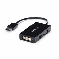 Startech - Utazó A/V adapter: 3 az 1-ben DisplayPort - VGA DVI vagy HDMI átalakító - DP2VGDVHD