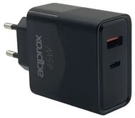APPROX - USB Type-C, USB-A port, 45W gyorstöltő + 1m USB Type-C kábel - APPUSBWALL45W