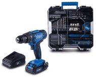 Scheppach C-DTB74/1-X - 74 db-os tartozék készlettel, IXES 20 V (akkuval és töltővel) akkus 2-sebességes fúró-csavarozó