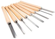 Scheppach faesztergákhoz dobozban (8 db) faesztergákhoz véső készlet