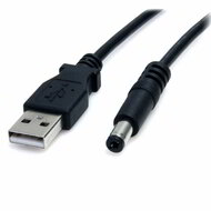 Startech - USB - 5,5 mm-es tápkábel - M típusú hengeres - 90 cm- USB2TYPEM