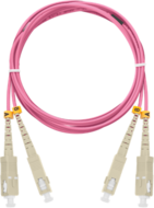 NIKOMAX - SC - LC, MM 50/125, OM4, duplex, 10m, magenta - NMF-PC2M4C2-SCU-LCU-010