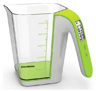 Hausberg - HB-6014 műanyag mérőedény beosztással, LCD kijelző, digitális precíziós konyhai mérleg